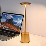 Modern Rechargeable Cordless LED Table Lamp with Touch Control Ambient Light for Restaurants and Home Use