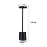 Modern Rechargeable Cordless LED Table Lamp with Touch Control Ambient Light for Restaurants and Home Use