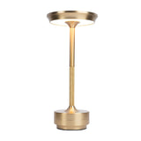 Modern Rechargeable LED UFO Table Lamp Cordless Metal Slender Desk Light for Bedroom