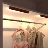 Modern Rechargeable Wood LED Motion Sensor Cabinet Light for Wardrobe and Closet