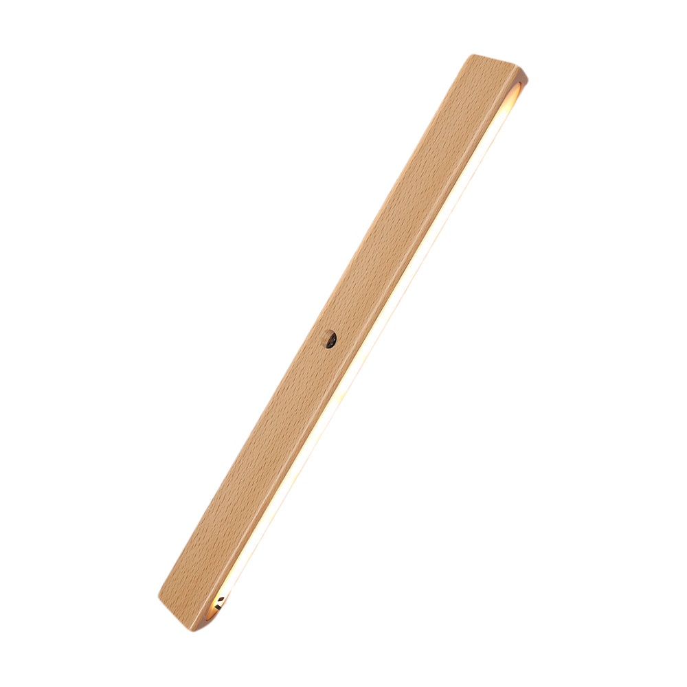 Modern Rechargeable Wood LED Motion Sensor Cabinet Light for Wardrobe and Closet