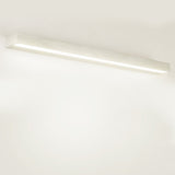 Modern Rectangle LED Bathroom Vanity Light with Downlight for Mirror Lighting in Silver or Black Finish