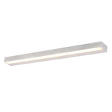 Modern Rectangle LED Bathroom Vanity Light with Downlight for Mirror Lighting in Silver or Black Finish