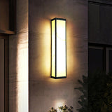 Modern Rectangle Outdoor LED Wall Sconce Waterproof Exterior Lighting for Villa and Porch