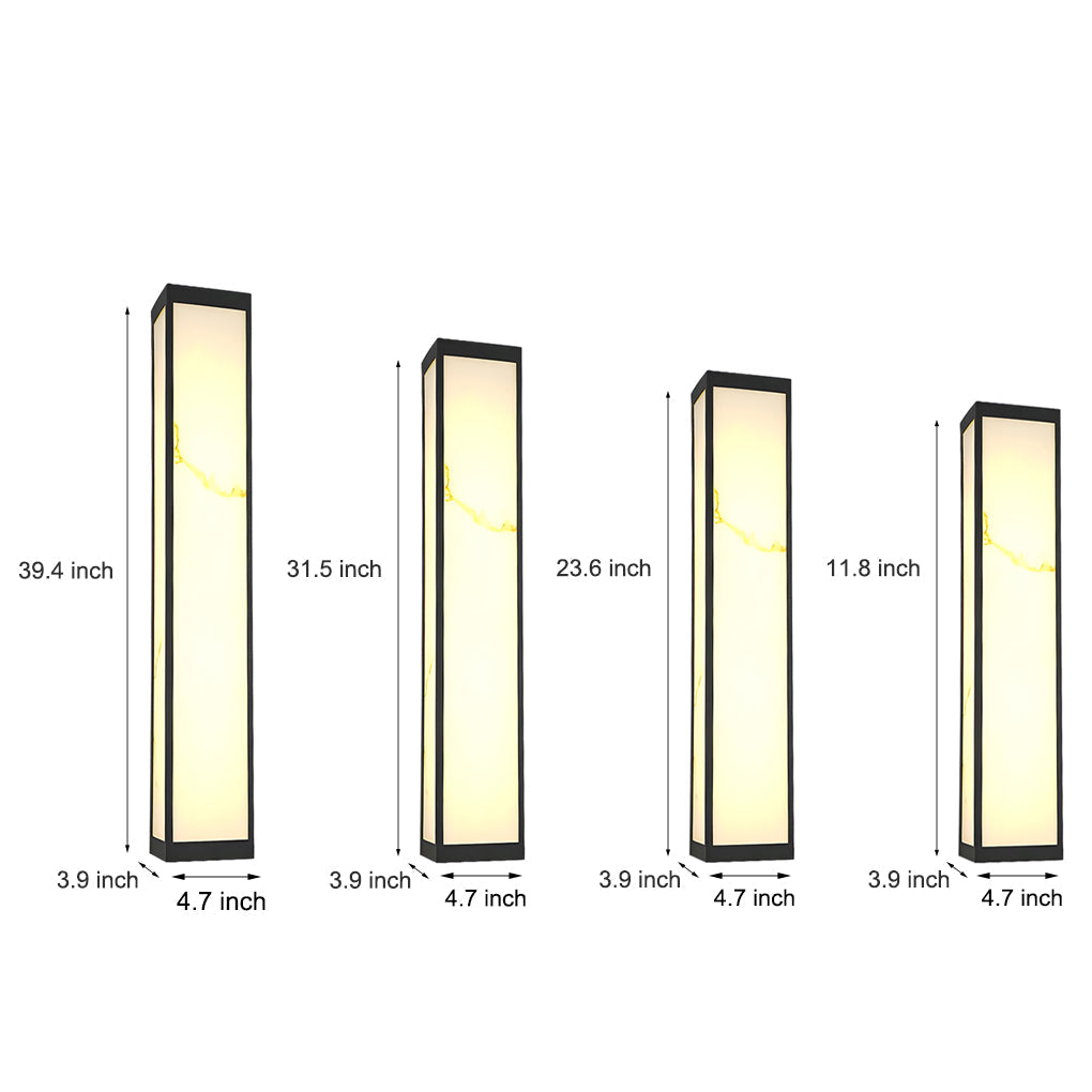 Modern Rectangle Outdoor LED Wall Sconce Waterproof Exterior Lighting for Villa and Porch