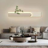 Modern Rectangular 3D Sandstone LED Wall Art Painting with Remote Control and USB Power