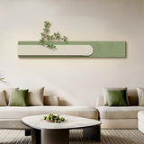 Modern Rectangular 3D Sandstone LED Wall Art Painting with Remote Control and USB Power