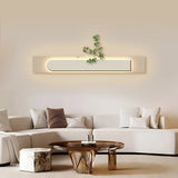 Modern Rectangular 3D Sandstone LED Wall Art Painting with Remote Control and USB Power