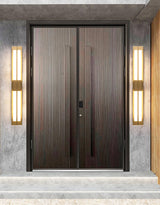Modern Rectangular Alabaster Wall Sconce Brass Indoor LED Vanity Light Fixture