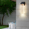 Modern Rectangular Bubble Crystal LED Outdoor Wall Sconce Waterproof Exterior Light Fixture