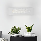 Modern Rectangular Hollow LED Wall Sconce Lighting for Bedroom and Corridors