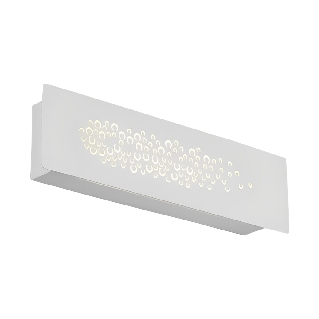 Modern Rectangular Hollow LED Wall Sconce Lighting for Bedroom and Corridors