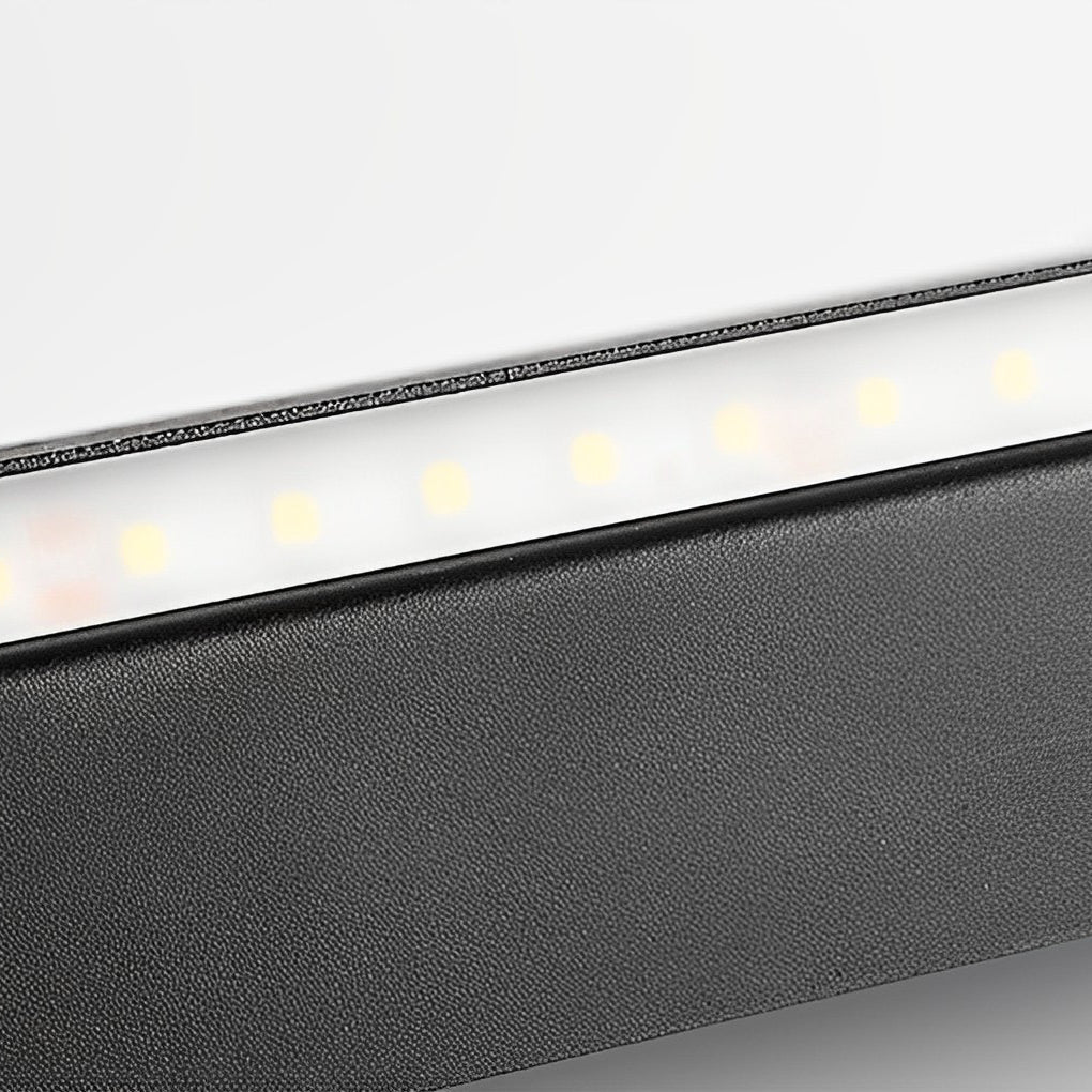 Modern Rectangular Hollow LED Wall Sconce Lighting for Bedroom and Corridors