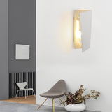 Modern Rectangular Iron LED Up and Down Wall Sconce Light Fixture for Indoor Hallways