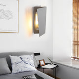 Modern Rectangular Iron LED Up and Down Wall Sconce Light Fixture for Indoor Hallways