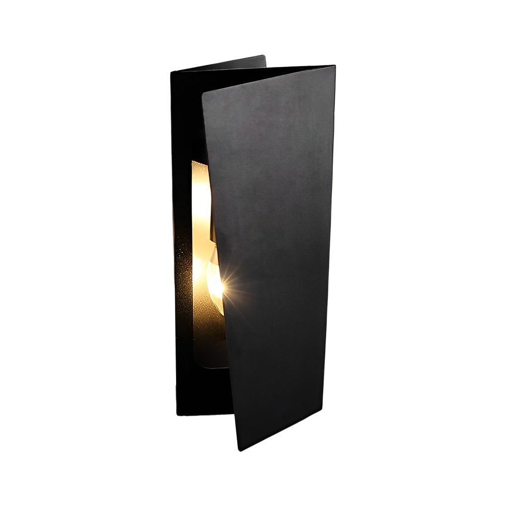 Modern Rectangular Iron LED Up and Down Wall Sconce Light Fixture for Indoor Hallways