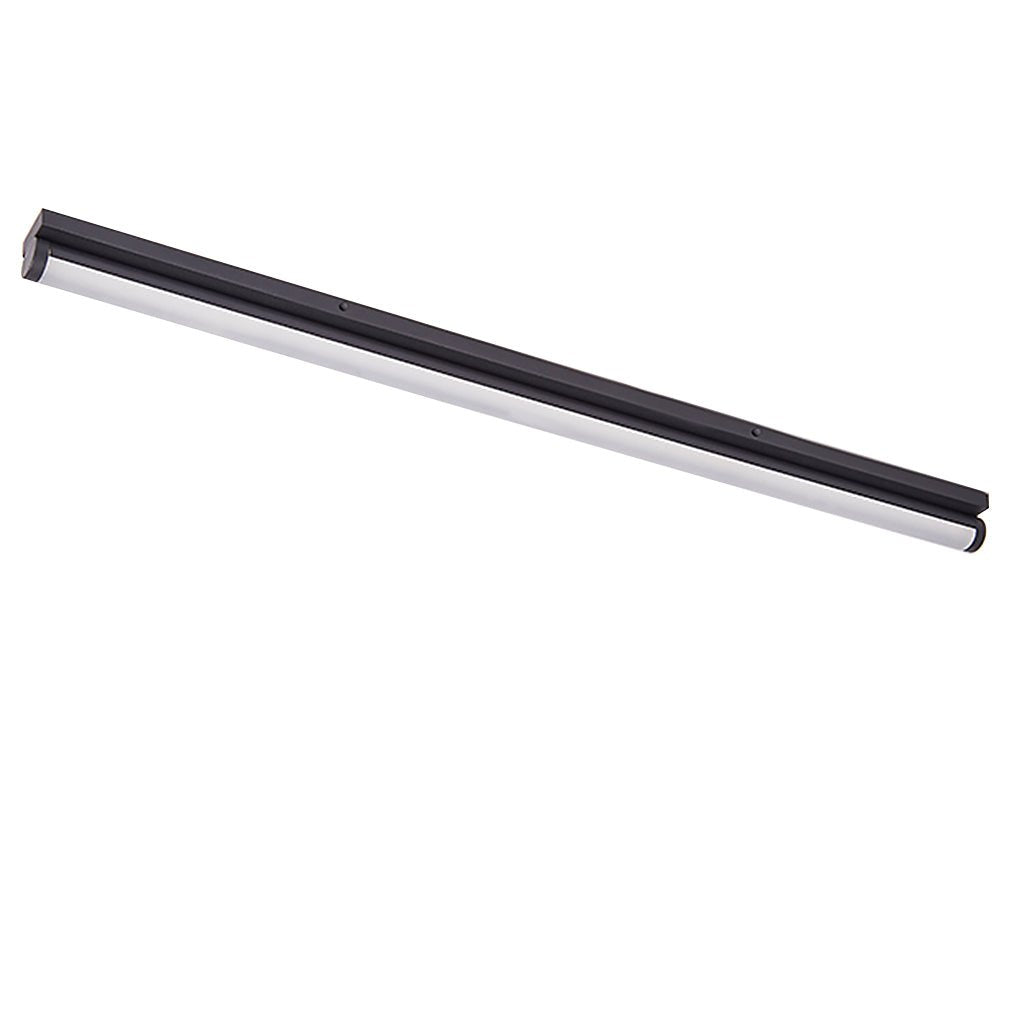 Modern Rectangular LED Flush Mount Ceiling Light Minimalist Linear Lighting in Black or White