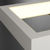 Modern Rectangular LED Indoor Wall Sconce Nordic Style Three Color Lighting Fixture