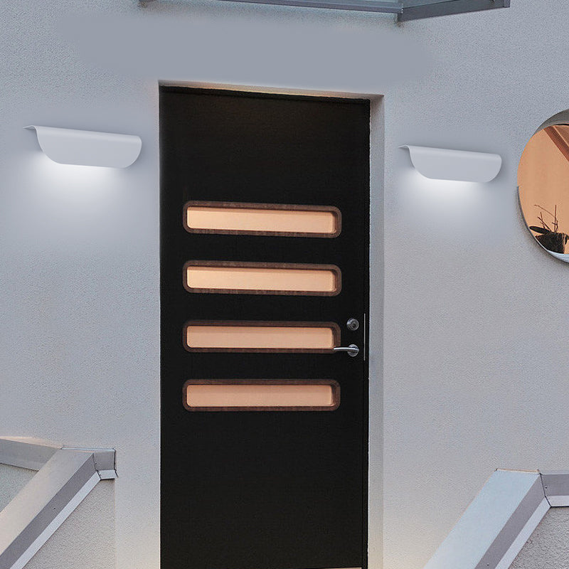 Modern Rectangular LED Wall Sconce Aluminum Minimalist Creative Indoor Light Fixture for Bedroom Living Room