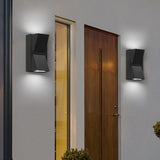 Modern Rectangular LED Wall Sconce Up and Down Light Fixture for Bedroom and Hallway