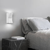 Modern Rectangular LED Wall Sconce Up and Down Light Fixture for Bedroom and Hallway