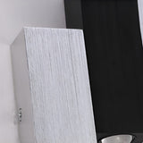 Modern Rectangular LED Wall Washer Sconce Up and Down Aluminum Wall Lamp for Hallway