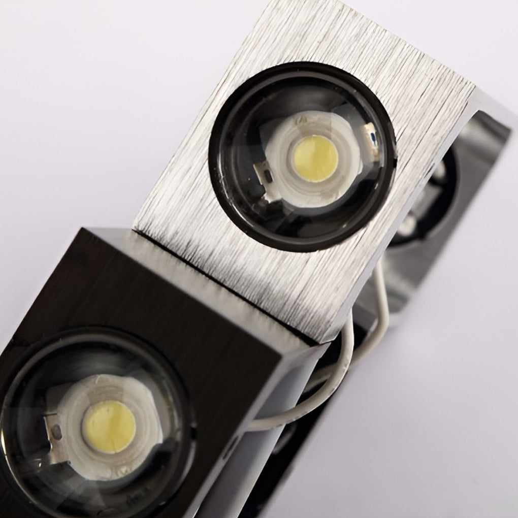 Modern Rectangular LED Wall Washer Sconce Up and Down Aluminum Wall Lamp for Hallway