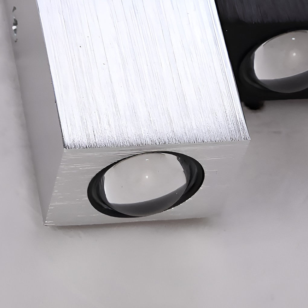 Modern Rectangular LED Wall Washer Sconce Up and Down Aluminum Wall Lamp for Hallway