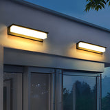 Modern Rectangular Outdoor LED Wall Light Waterproof Aluminum Exterior Sconce for Garden and Patio