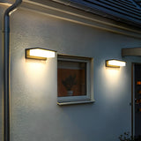 Modern Rectangular Outdoor LED Wall Light Waterproof Aluminum Exterior Sconce for Garden and Patio