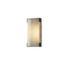 Modern Rectangular Outdoor LED Wall Sconce Waterproof Black Stainless Steel Exterior Light Fixture