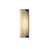 Modern Rectangular Outdoor LED Wall Sconce Waterproof Black Stainless Steel Exterior Light Fixture