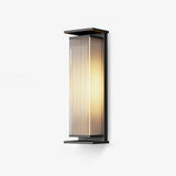 Modern Rectangular Stainless Steel Outdoor LED Wall Sconce IP65 Waterproof Exterior Lighting