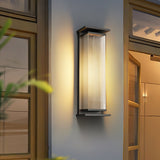 Modern Rectangular Stainless Steel Outdoor LED Wall Sconce IP65 Waterproof Exterior Lighting