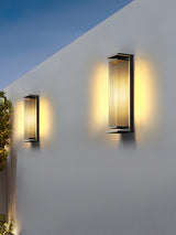 Modern Rectangular Stainless Steel Outdoor LED Wall Sconce IP65 Waterproof Exterior Lighting