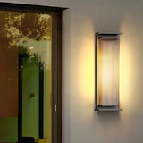 Modern Rectangular Stainless Steel Outdoor LED Wall Sconce IP65 Waterproof Exterior Lighting