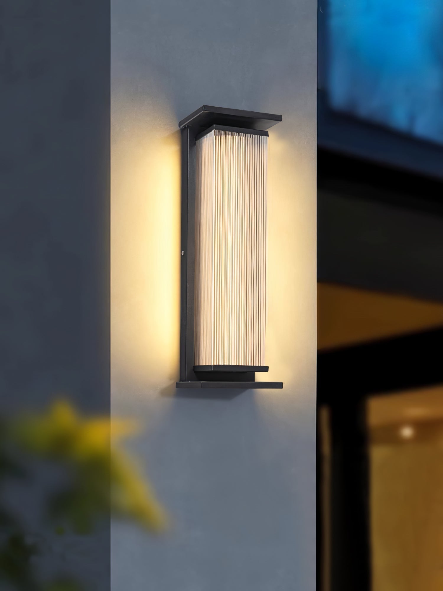 Modern Rectangular Stainless Steel Outdoor LED Wall Sconce IP65 Waterproof Exterior Lighting