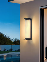 Modern Rectangular Stainless Steel Outdoor LED Wall Sconce IP65 Waterproof Exterior Lighting