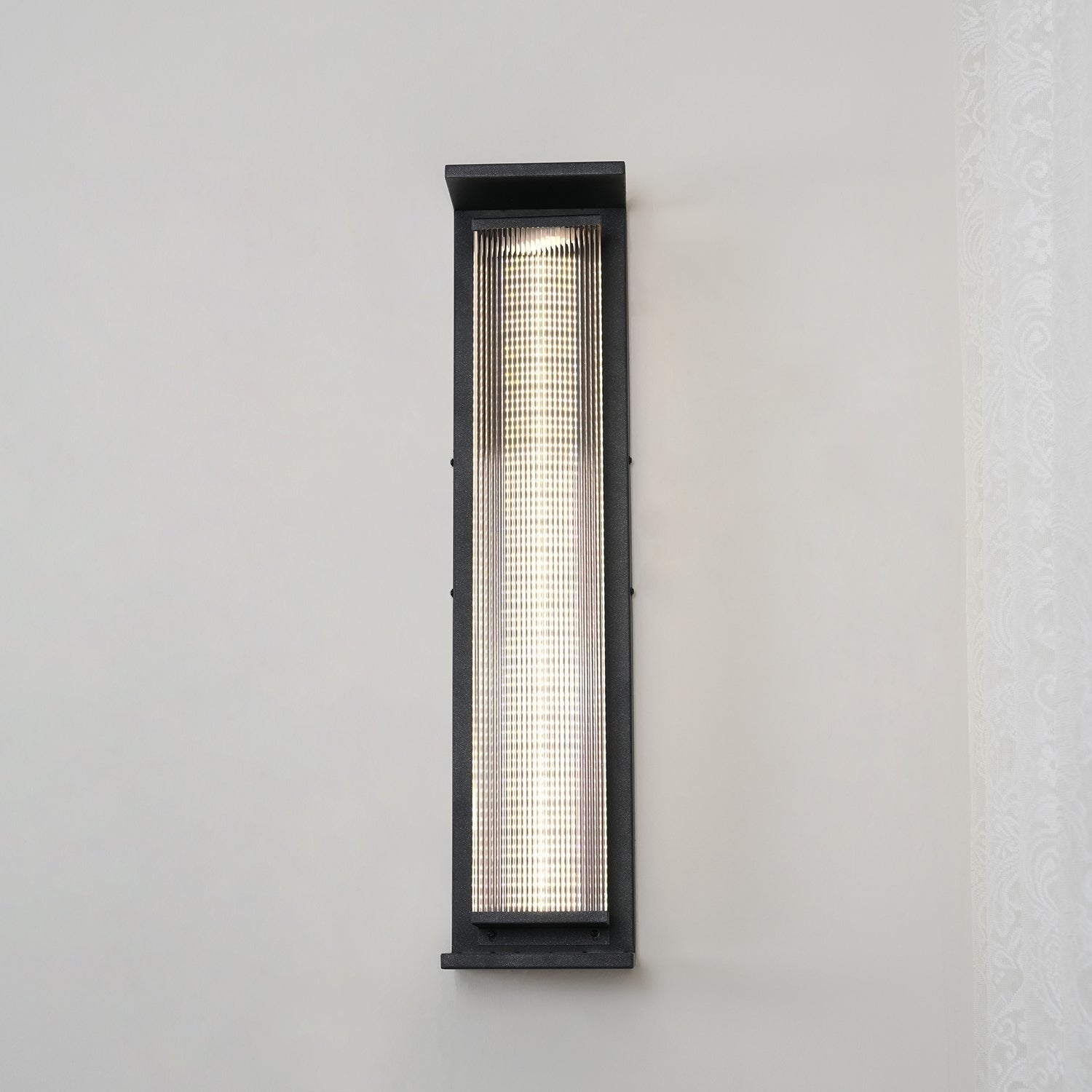 Modern Rectangular Stainless Steel Outdoor LED Wall Sconce IP65 Waterproof Exterior Lighting