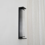 Modern Rectangular Stainless Steel Outdoor LED Wall Sconce IP65 Waterproof Exterior Lighting