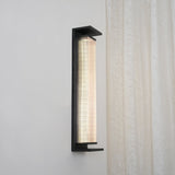 Modern Rectangular Stainless Steel Outdoor LED Wall Sconce IP65 Waterproof Exterior Lighting