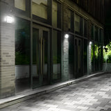 Modern Rectangular Stainless Steel Solar Motion Sensor Outdoor Wall Light with Waterproof LED Technology
