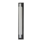 Modern Rectangular Waterproof Outdoor Wall Light Black LED Exterior Sconce for Garden Villa