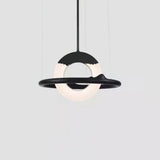Modern Reincarnation Wood Ring LED Pendant Light Circular Minimalist Chandelier