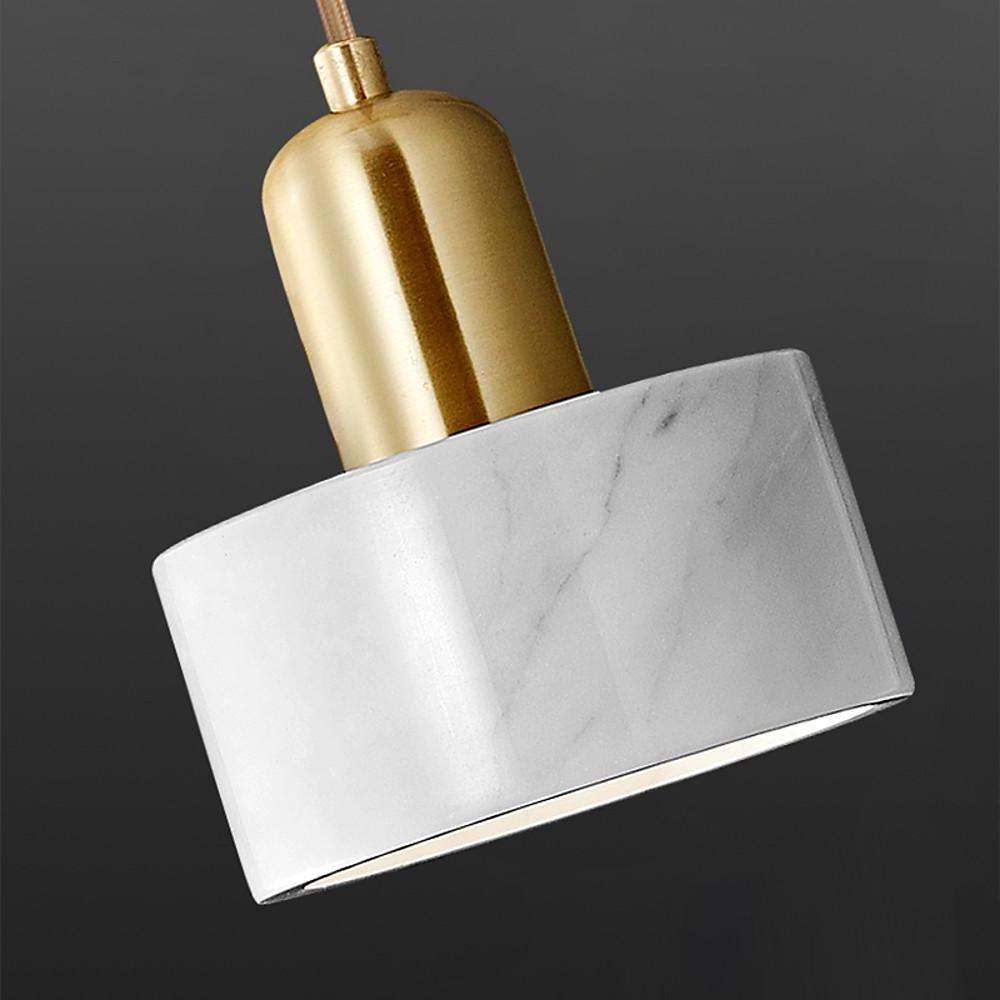 Modern Resin and Metal Cylindrical Pendant Light for Kitchen Island and Dining Room