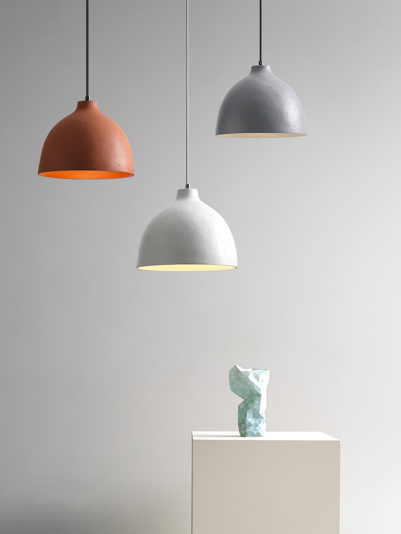 Modern Resin Bowl Pendant Light Hanging Ceiling Lamp for Kitchen and Dining Room