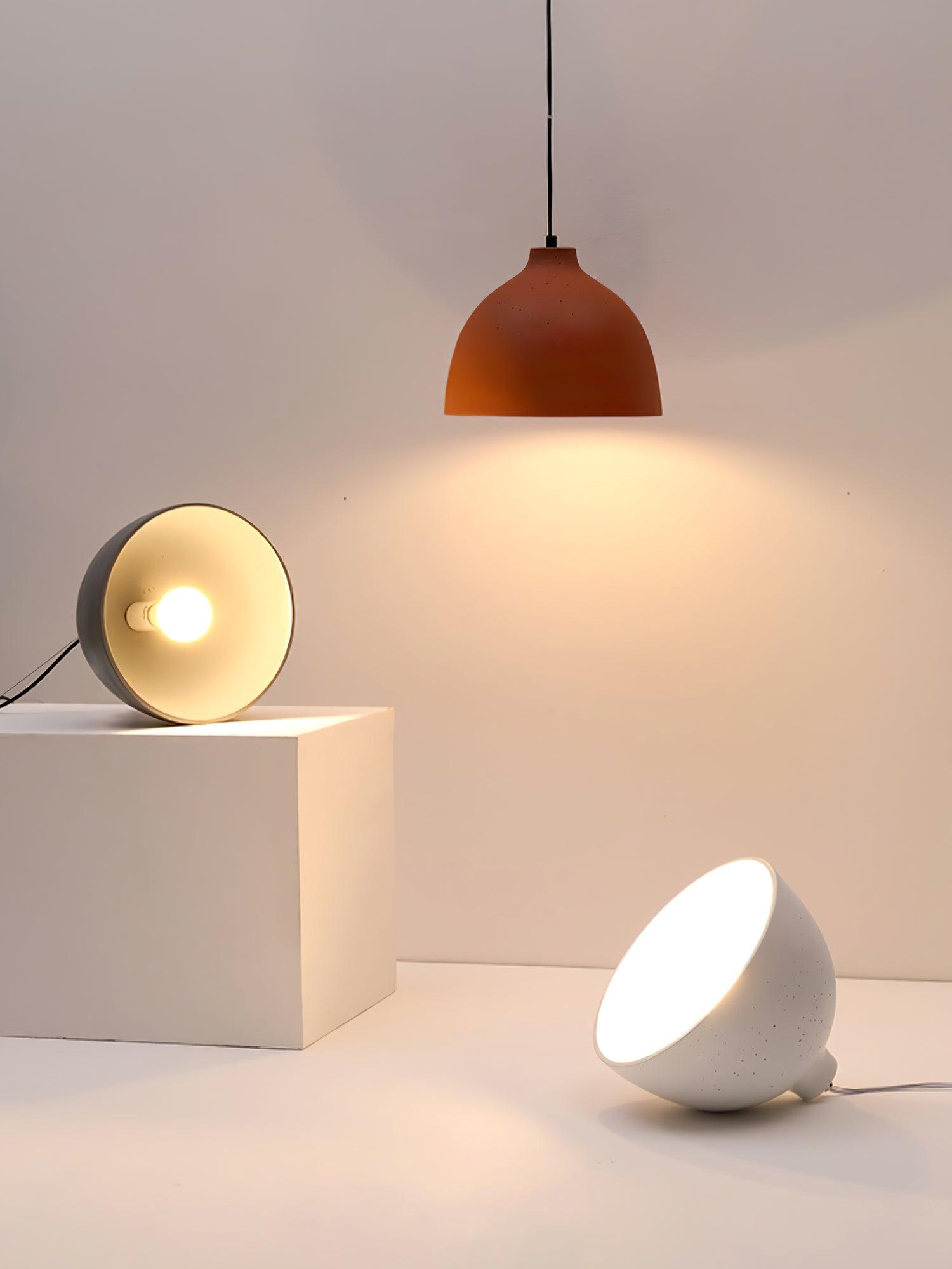 Modern Resin Bowl Pendant Light Hanging Ceiling Lamp for Kitchen and Dining Room