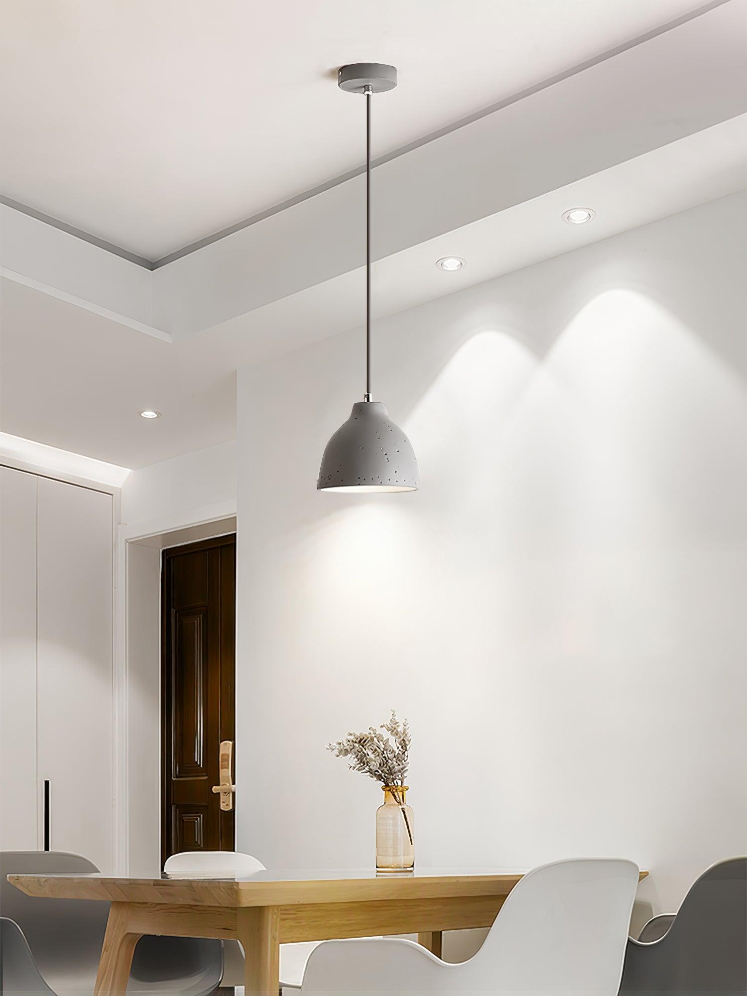 Modern Resin Bowl Pendant Light Hanging Ceiling Lamp for Kitchen and Dining Room