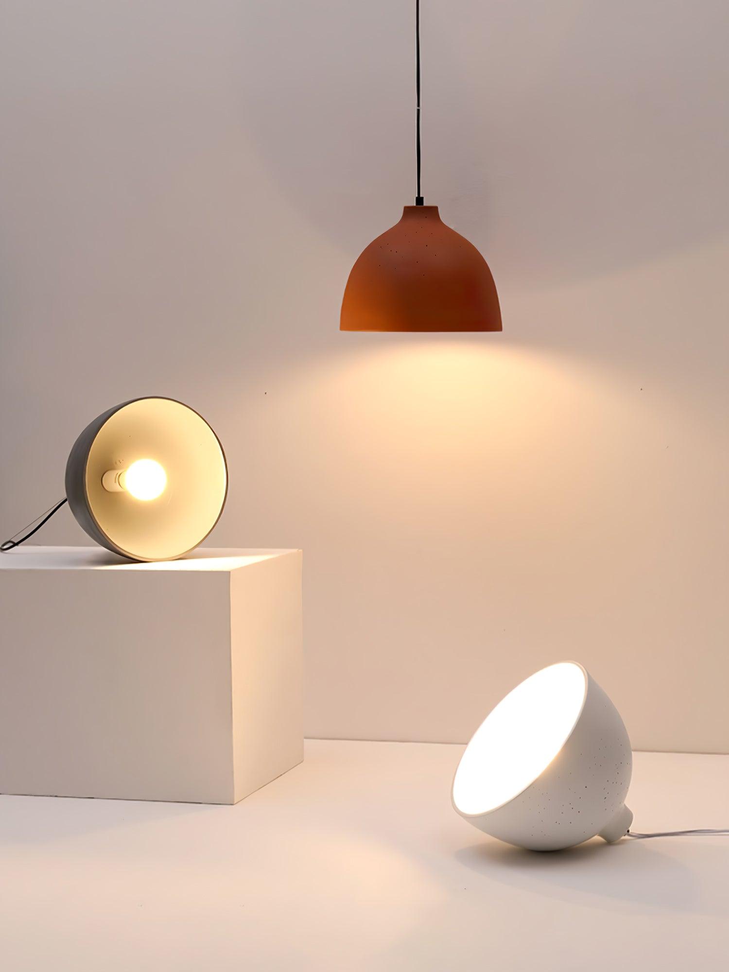 Modern Resin Bowl Pendant Light Hanging Ceiling Lamp for Kitchen and Dining Room
