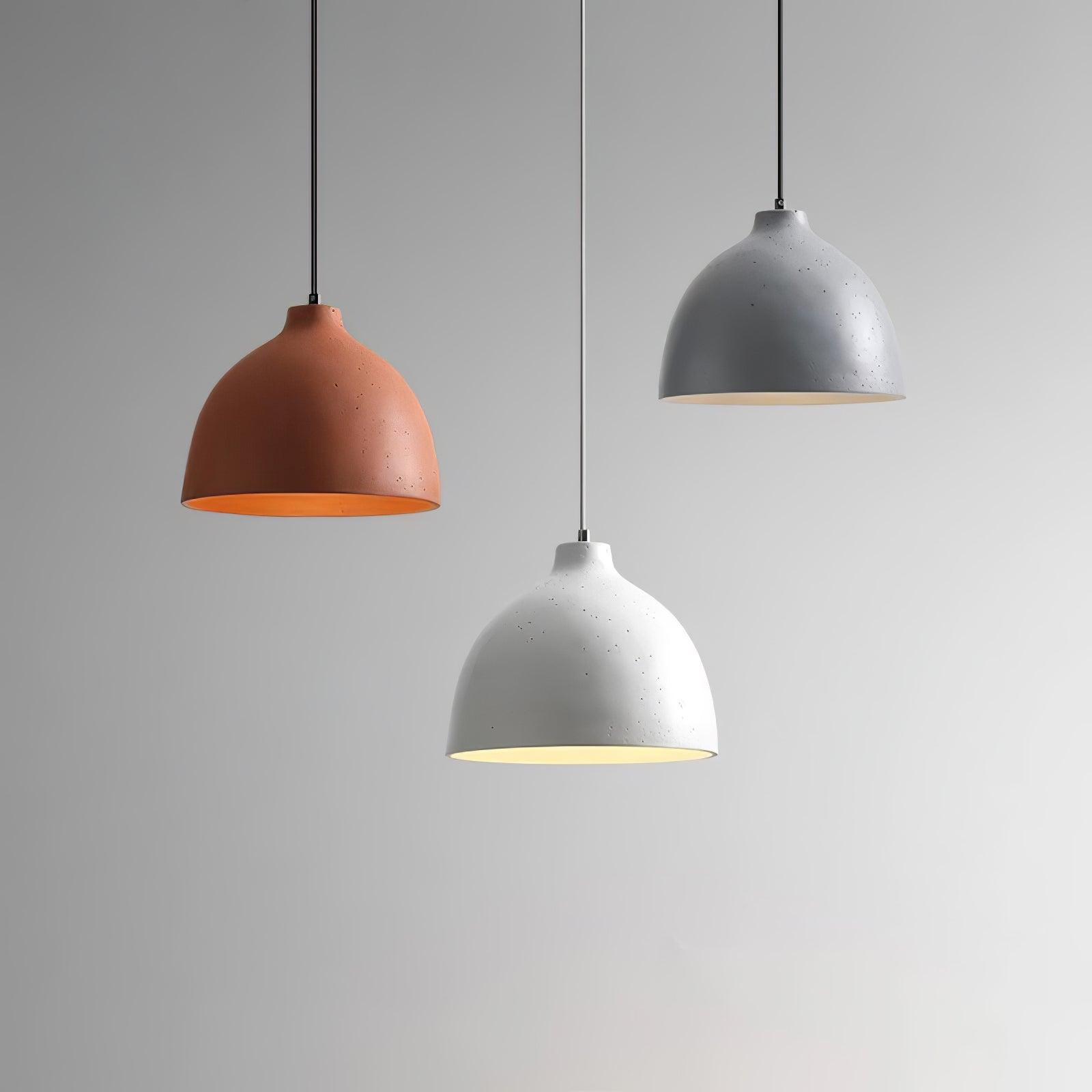 Modern Resin Bowl Pendant Light Hanging Ceiling Lamp for Kitchen and Dining Room